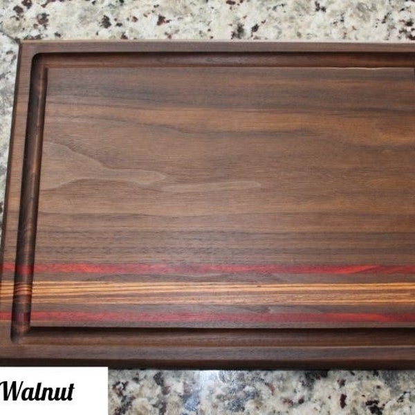 Handmade Mother's Day Gift- Double Sided Cutting Board with Juice Groove