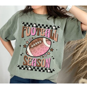 Comfort Colors Football Season Shirt, Game Day Tee, Football Season, Retro Football Shirt, Sports Shirt, Gifts for Football Lovers