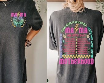 Comfort Colors Mama on Tour Shirt, Motherhood Shirt, Funny Mama Shirt, Tiger Mama Shirt, Gift for Mom from Kids, Mother Day Shirt Bestseller