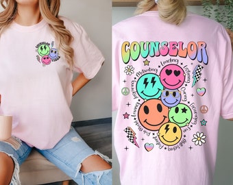 Comfort Colors Counselor Tee, Gift for Teacher Friend, School Counselor Shirt, Guidance Counselor Gift, School Therapist Shirt, Cute School