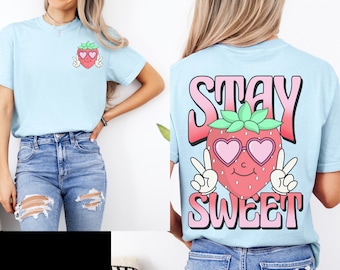 Comfort Colors Strawberry Shirt, Berry Shirt, Cute Strawberry Shirt, Strawberry Gifts, Retro Strawberry Shirt, Strawberry Festival Shirt