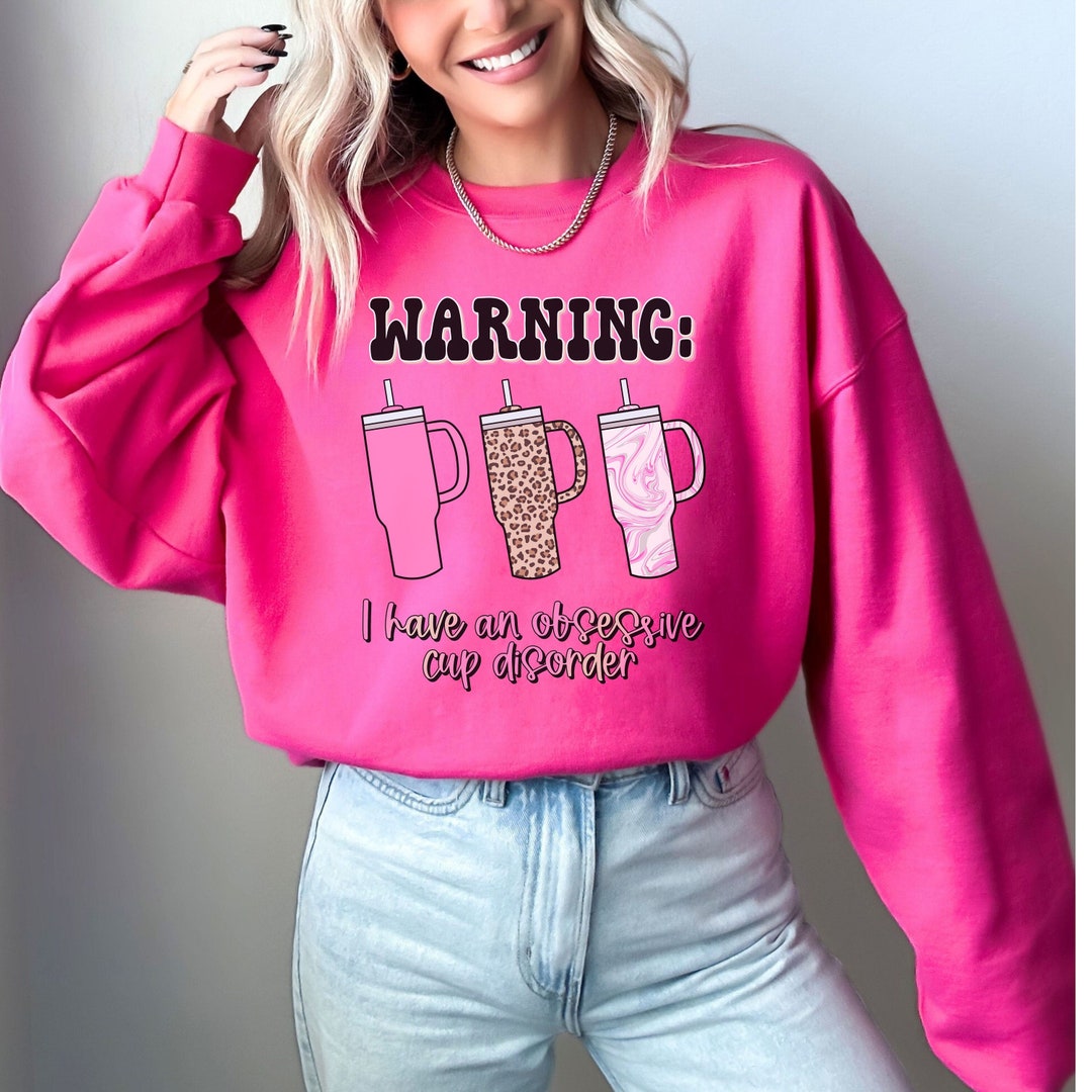Tumbler OCD Sweatshirt, Crewneck for Women Trendy, Cup Sweatshirt