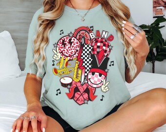 Comfort Colors Band Collage Shirt, Band Shirts, Marching Band Shirt, School Band Shirts, School Band Tee Shirts, Marching Band Gifts