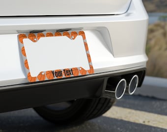 Basketball Metal License Plate Frame - Personalized with your text