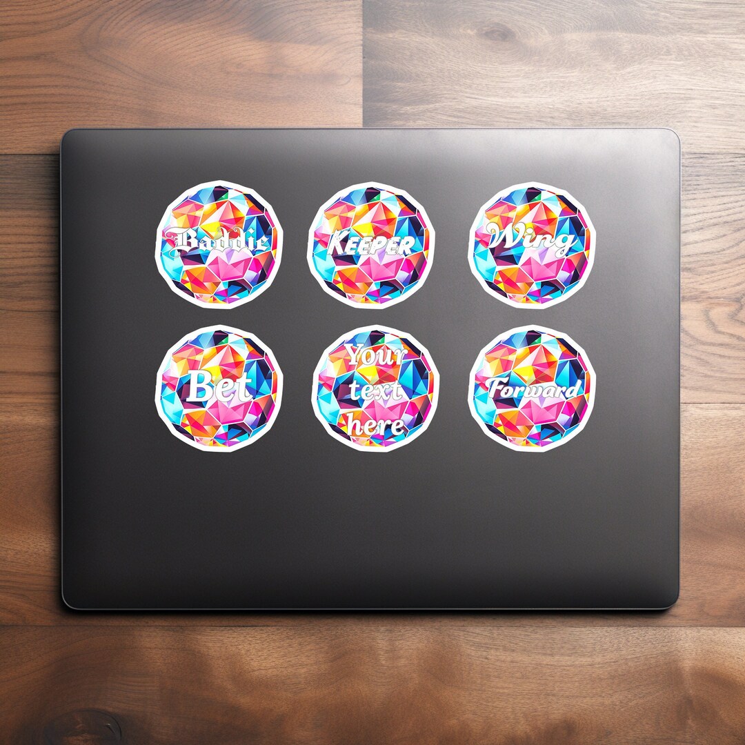 Custom Vinyl Soccer Stickers: Laptop, Water Bottle Decals - Etsy