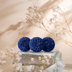 Lumiere Bleue Nila Powder Soap 4oz Moroccan Blue Clay Brightening Face Cleanser Shea Butter and Argan Oil Handmade Bar