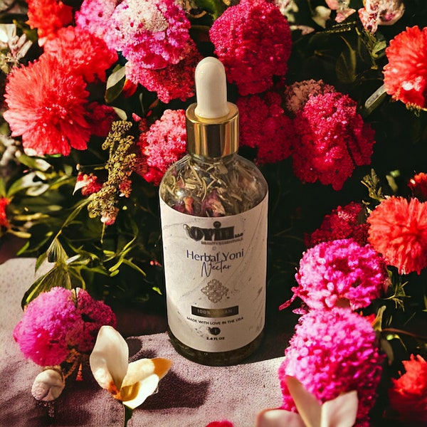 Feminine Balance Herbal Yoni Nectar 3.4 oz - Organic Intimate Care for Vaginal Health | Oyin Handmade