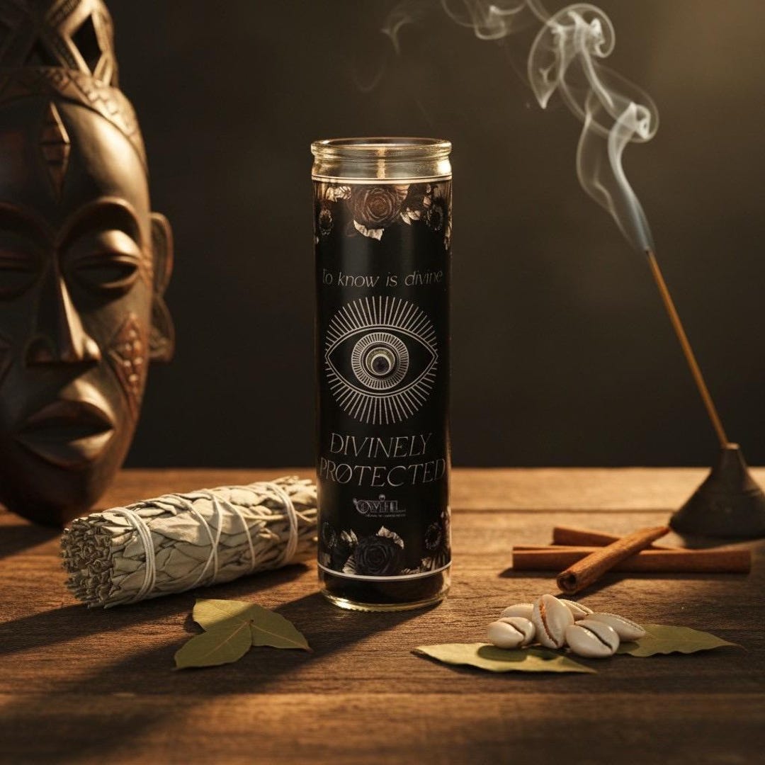 Cleansing Ritual Candle and Oil Set, Negative Energy Clearing Kit ...