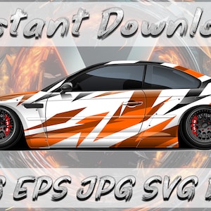 Sport Car III Clipart High Quality Digital Art Illustration, Instant Download, Commercial Use, Wall Art, Printable Car Clipart, Vector Art