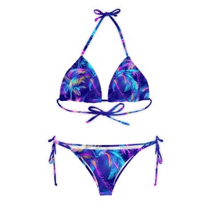 Psychedelic Palms Classic Bikini Set