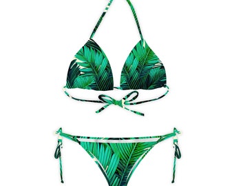 Smaragdgrünes Amazonia-Klassik-Bikini-Set
