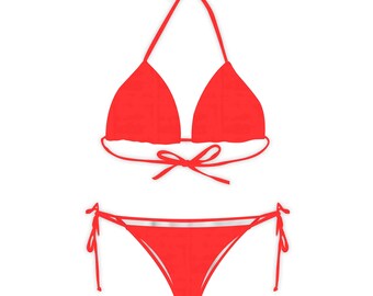 Kirsch-Crush | Rotes klassisches Bikini-Set