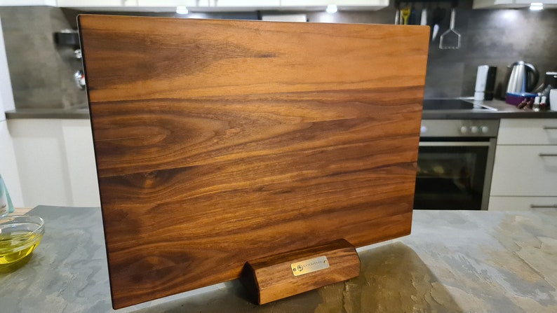 Walnut cutting board / kitchen board made of solid American walnut Handcrafted Elegance for your kitchen Personalizable image 3