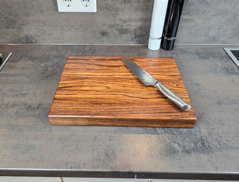 Exotic elegance: Our cutting boards made of zebrano wood set new standards in your kitchen image 1