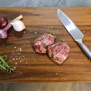 Walnut cutting board / kitchen board made of solid American walnut Handcrafted Elegance for your kitchen Personalizable image 6