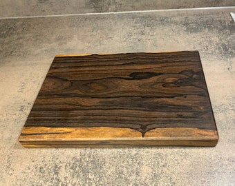 Cutting board made of solid Ziricote / exclusive, rare precious wood
