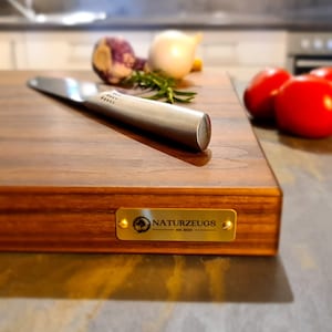 Walnut cutting board / kitchen board made of solid American walnut Handcrafted Elegance for your kitchen Personalizable image 4