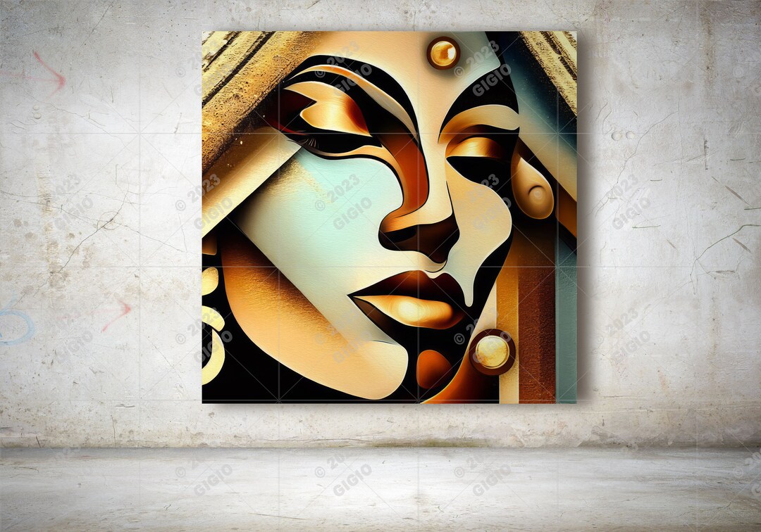 Abstract Woman Wall Art Abstract Woman Face Women Face Art Women Art Abstract Woman Print Wall