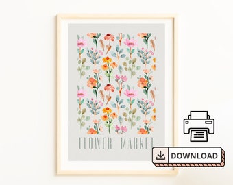 Flower Market Spring | Digital Download | Instant Print at Home