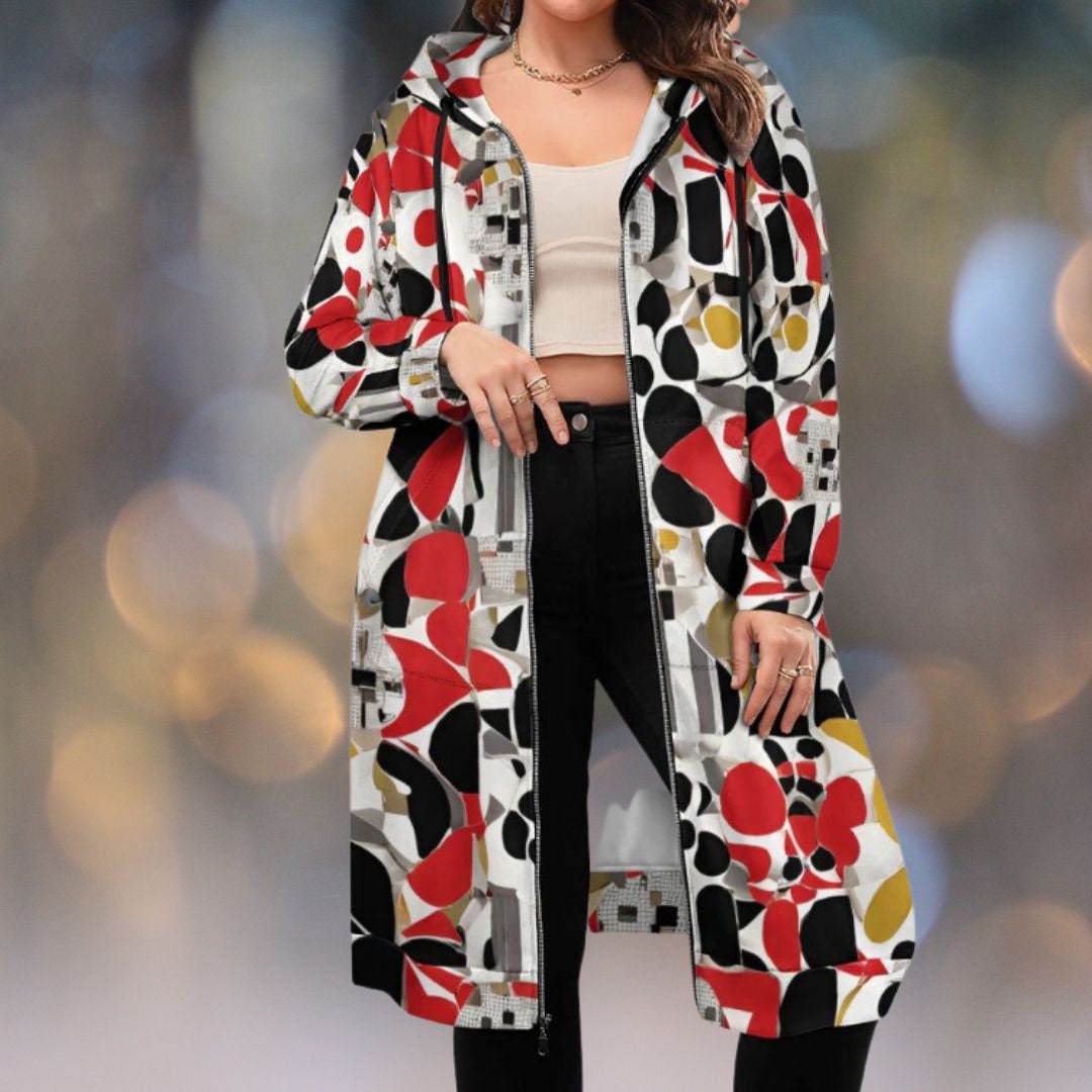 Women's Long Hoodie Jacket Sweatshirt Coat Warm for Fall Etsy