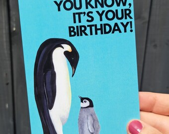 Birthday Card For Him - Funny Penguin Birthday Card - Another Year Older - Penguin - View #10