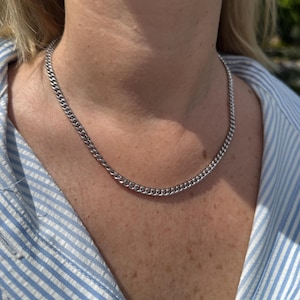 Minimalist 14K Gold Plated Brass Curb Chain Necklace | Dainty Choker for Women | Elegant Everyday Jewelry Gift