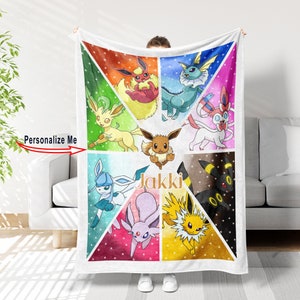 Pokemon Eevee Evolution For Fans Quilt Blanket – Teepital