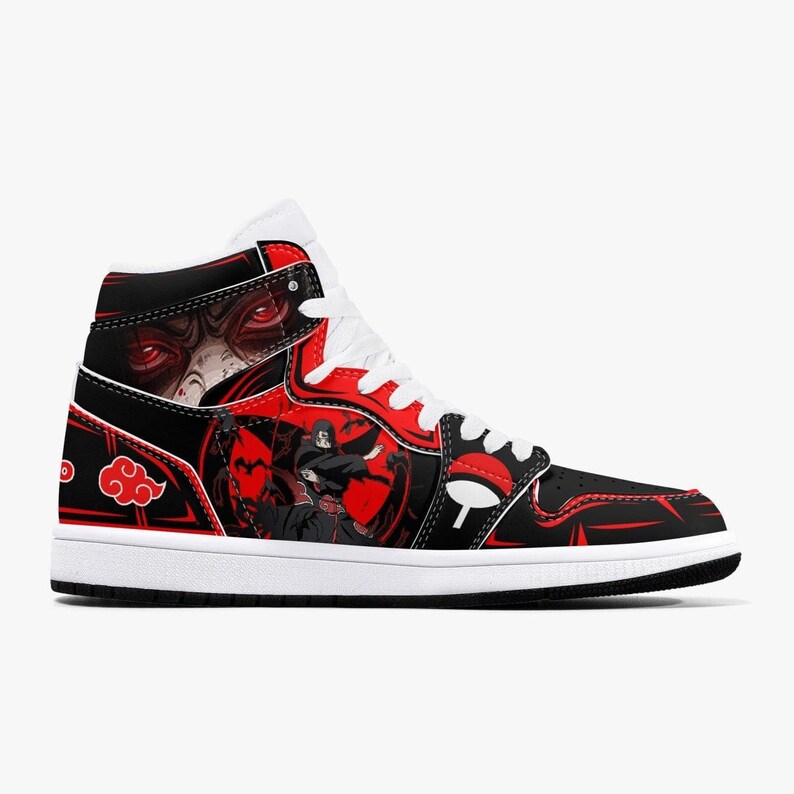 JD1 Mid Naruto Shippuden Akatsuki Uchiha Itachi Ninjutsu JD1 Mid Anime Shoes