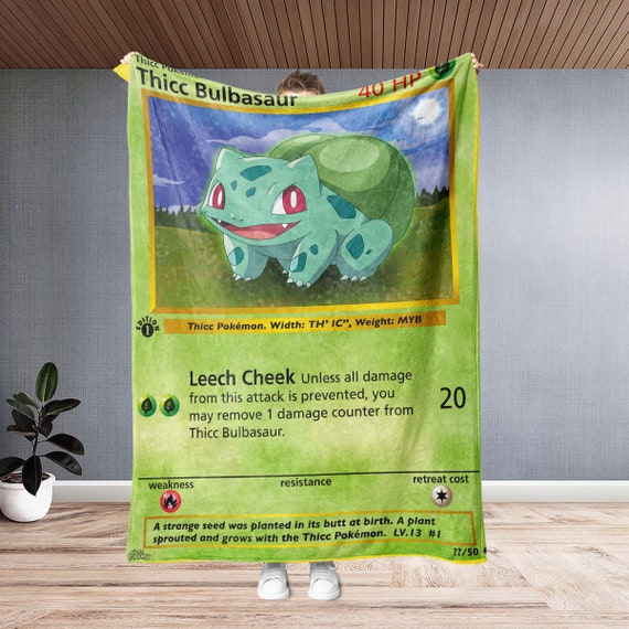 PKM Thicc Bulbasaur Card Custom Quilt – PKM Nations