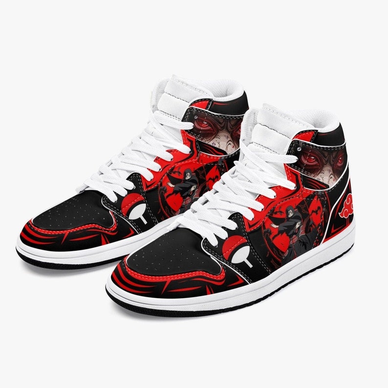 JD1 Mid Naruto Shippuden Akatsuki Uchiha Itachi Ninjutsu JD1 Mid Anime Shoes