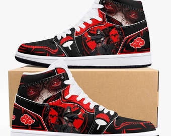 Customizable Narutoo Ninja Akatsuki JD1 Anime Shoes Mid Top Sneakers