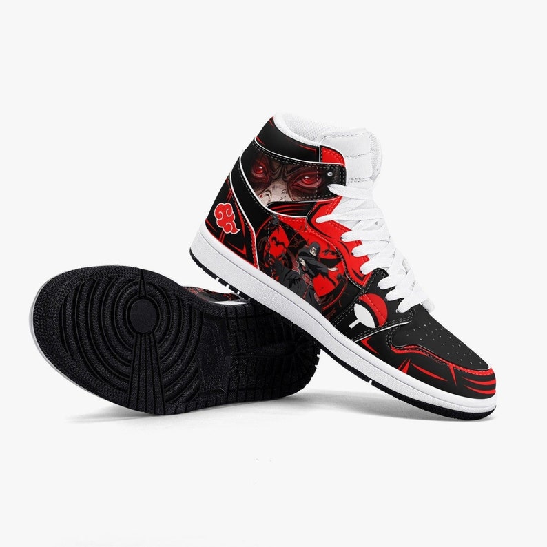 JD1 Mid Naruto Shippuden Akatsuki Uchiha Itachi Ninjutsu JD1 Mid Anime Shoes