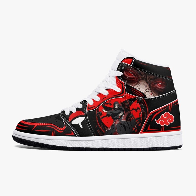 JD1 Mid Naruto Shippuden Akatsuki Uchiha Itachi Ninjutsu JD1 Mid Anime Shoes