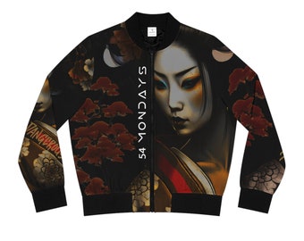 54 Mondays Project | Kiken'na Heiwa Coy Koi (Black) Women's Bomber Jacket