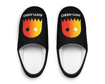 Buy Martian Merch  | Stages of A Hero Men's Indoor Slippers Anti-Hero Version | Gifts for Him | Gifts for Men | Gifts for Dad | Nerd Gift