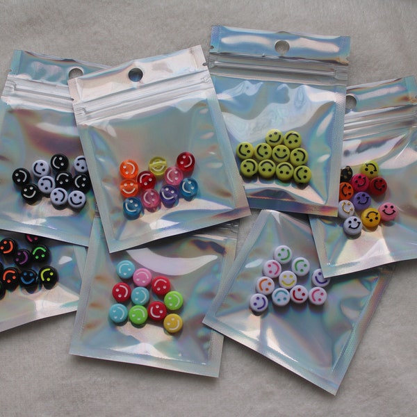 10 PC Smiley Face Beads