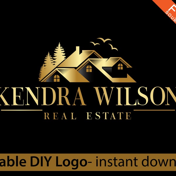 I'll Create Real Estate Logo, Realtor Logo, Gold Real Estate Logo, Signature Logo, Premade Logo Design, Modern Logo Luxury Logo