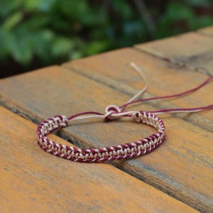 Woven Paracord Surf Bracelet: Adjustable Waterproof Friendship Jewelry