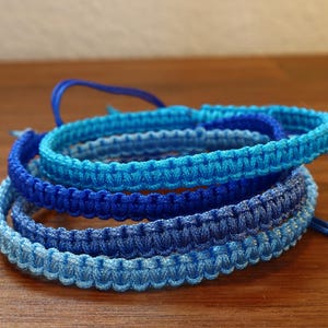 Waterproof Woven Surf Bracelet: Adjustable Macrame Friendship Jewelry
