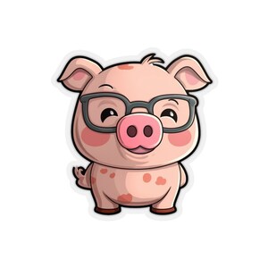 Cute Pig Sticker Cute Pig Lover Sticker for Pig Lover Sticker for Animal Lover Sticker Farm Animal Lover Sticker
