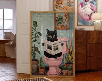 Arte de parede maximalista, Arte de parede eclética para impressão, Decoração de parede feminista, Arte de parede digital, Pôster colorido, Pôster moderno, Download digital