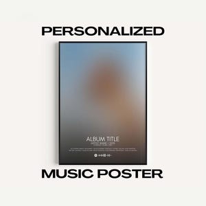 Pôster de capa de álbum personalizado - Pôster de música digital personalizado - Pôster de álbum - Impressão de álbum personalizada, Arte de álbum, Produto digital
