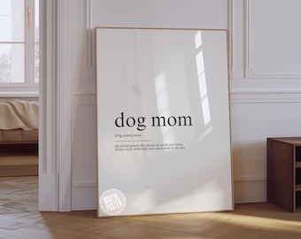 presente de natal para mãe de cachorro | impressão de definição de mãe de cachorro | mãe de cachorro | arte de parede de cachorro | arte de parede de cachorro para impressão | download digital