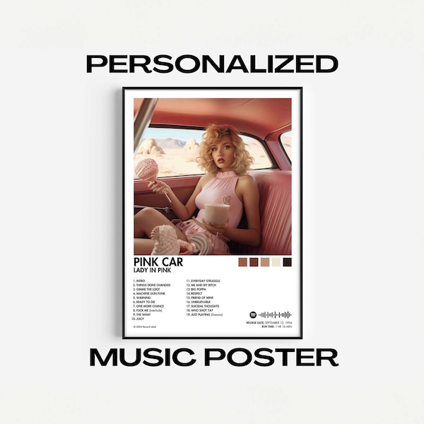 Personalisiertes Album Cover Poster - Individuelles digitales Musikposter - Albumposter - personalisierter Albumdruck, Album Art, digitales Produkt