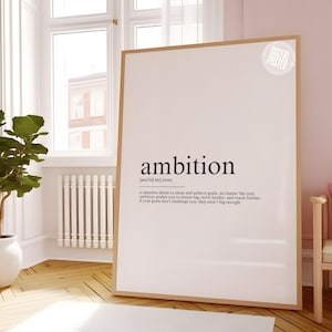 Home Office Decor Definition Poster, Digital Download Poster, Funny Wall Decor, Motivational Wall Art, Room Decor,, Motivational Gift