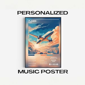 Pôster de capa de álbum personalizado - Pôster de música digital personalizado - Pôster de álbum - Impressão de álbum personalizada, Arte de álbum, Produto digital