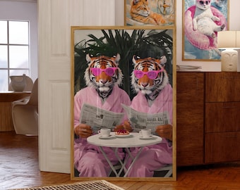 Arte de parede maximalista, Arte de parede eclética para impressão, Decoração de parede feminista, Arte de parede digital, Pôster colorido, Pôster moderno, Download digital