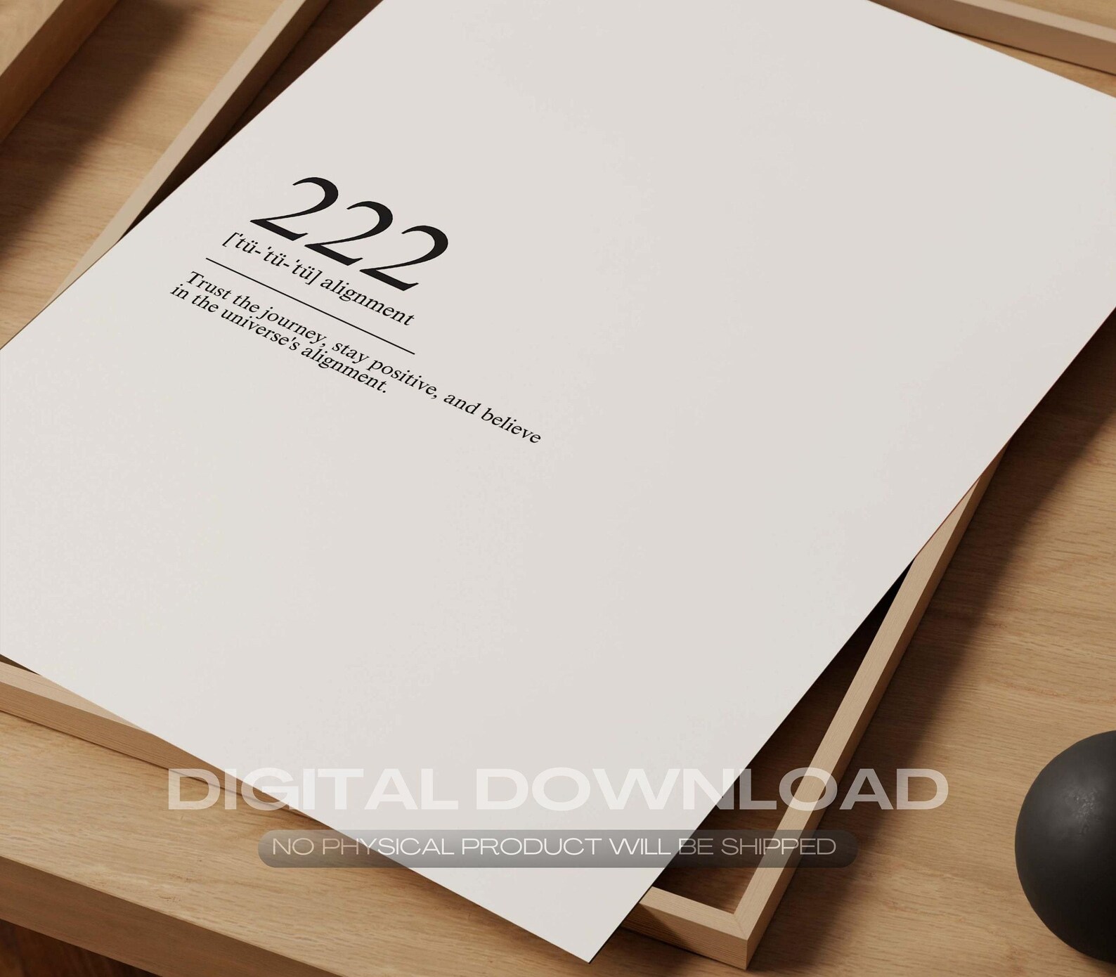 Alignment Angel Poster Original Design 222 Angel Number Digital ...