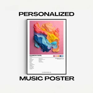 Personalized Album Cover Poster - Custom Digital Music Poster - Album Poster - Personalized Album Print, Album Art, Digital Product