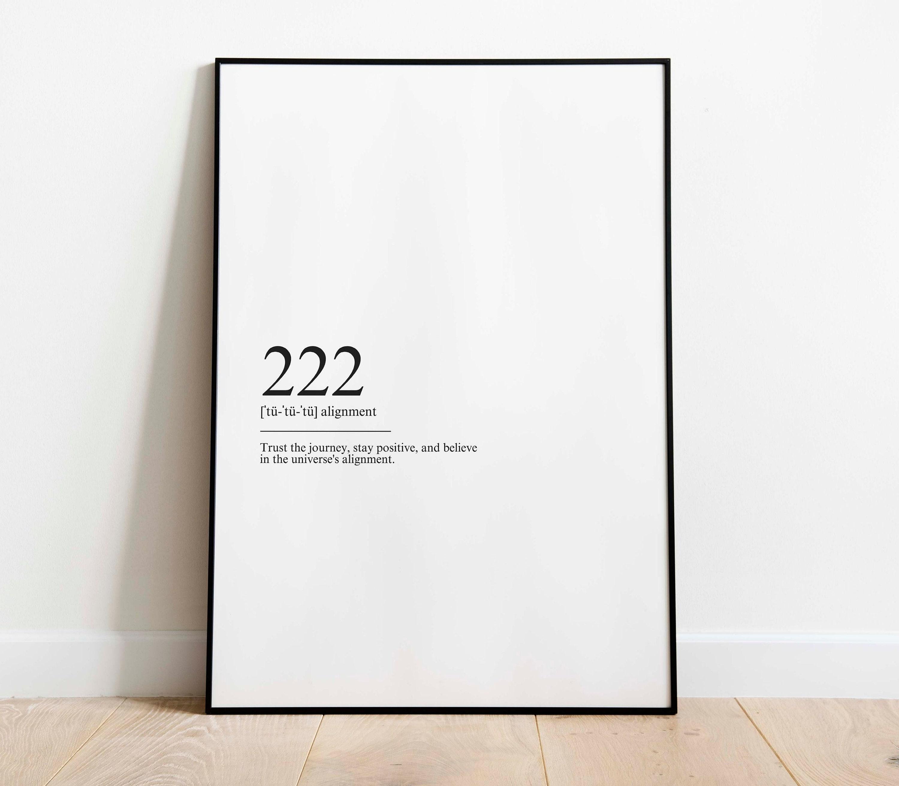 Alignment Angel Poster Original Design 222 Angel Number Digital ...